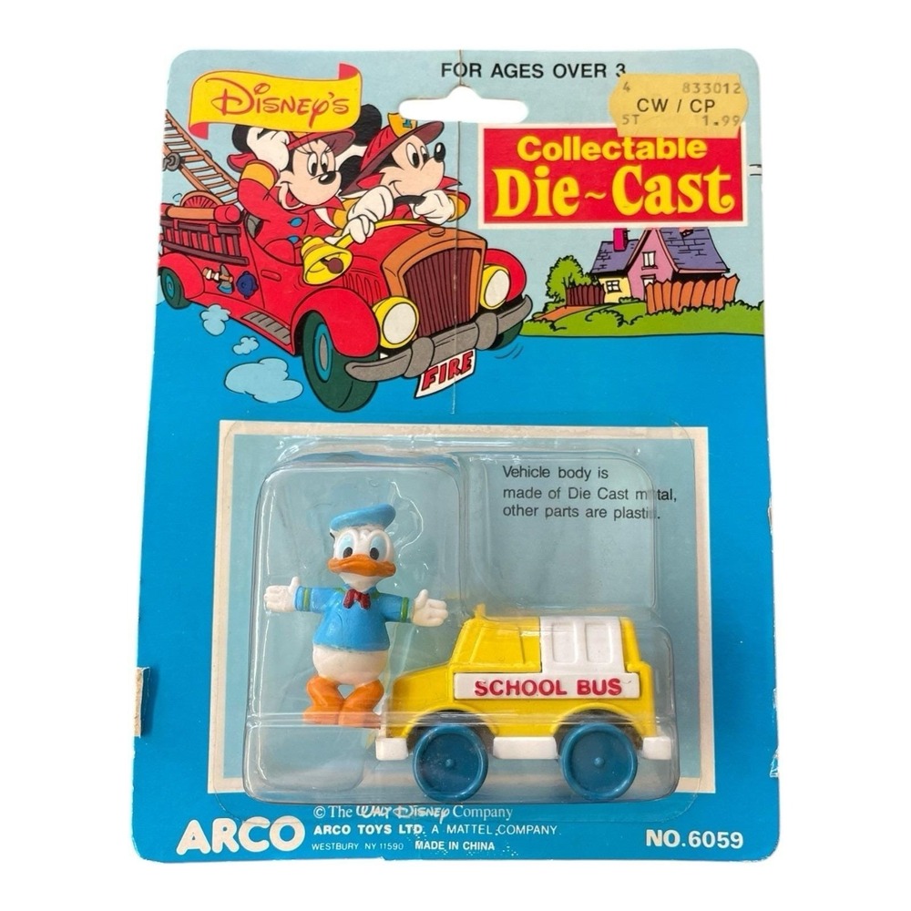 Donald‎ Duck School Bus Arco Collectable Die Cast
